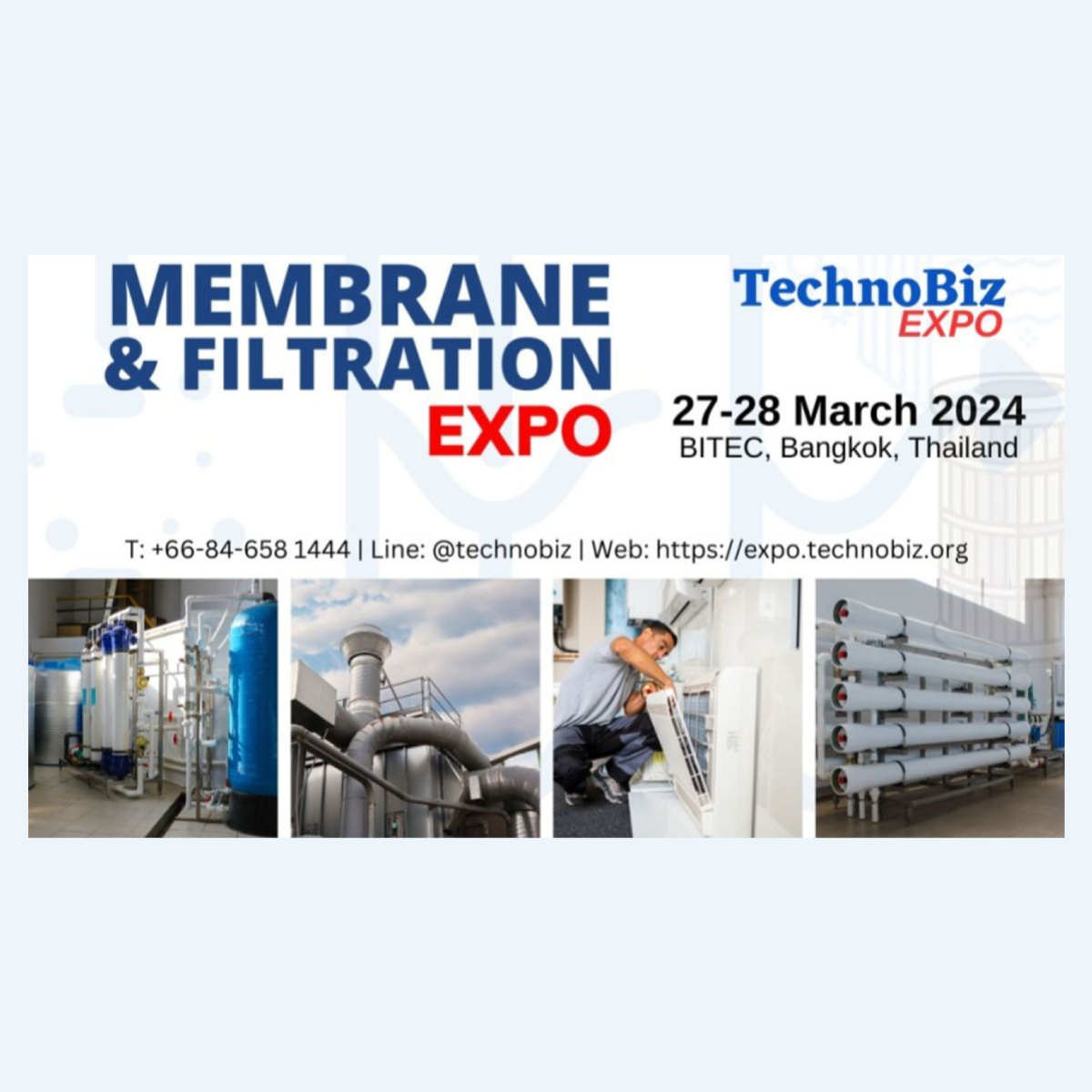CleanAir sarà presente a Membrane&Filtration Expo in Bangkok dal 27-28 Marzo 2024