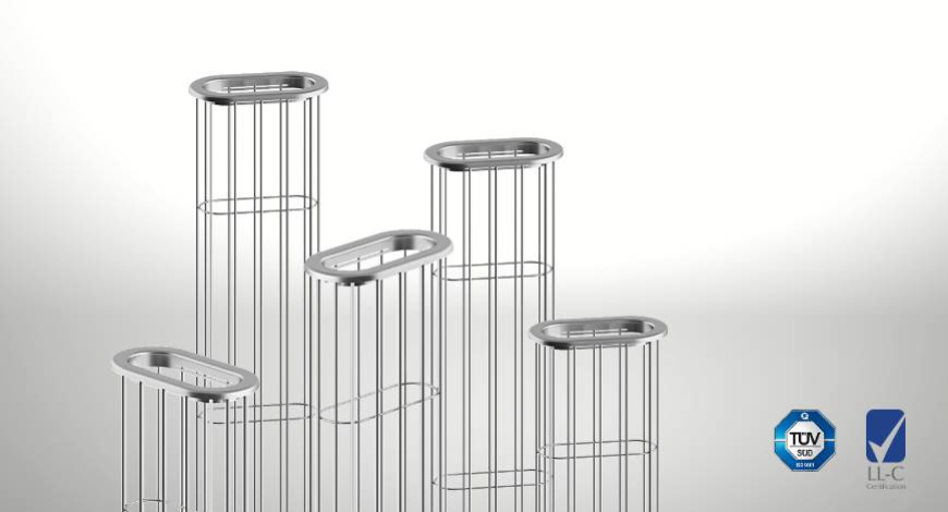 Cages standard rondes pour filtres à manches